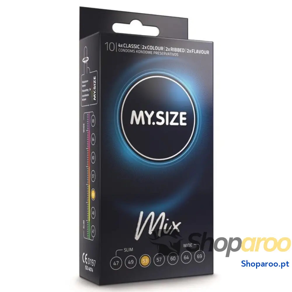 MY SIZE - MIX PRESERVATIVOS 53 MM 10 UNIDADES