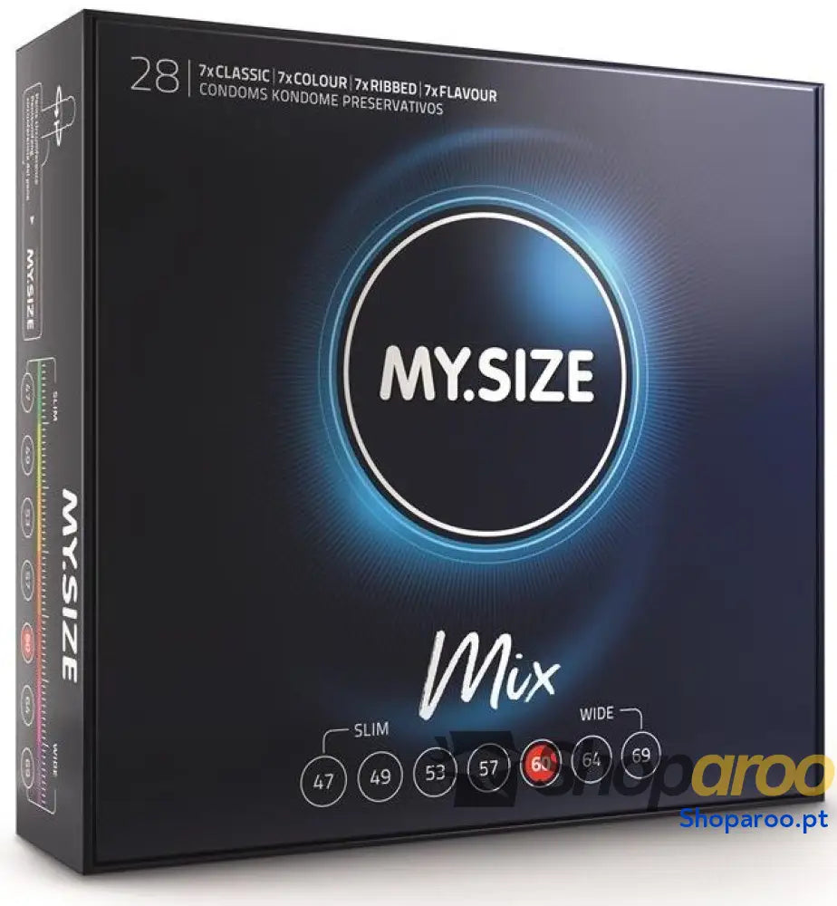 MY SIZE - MIX PRESERVATIVOS 60 MM 28 UNIDADES