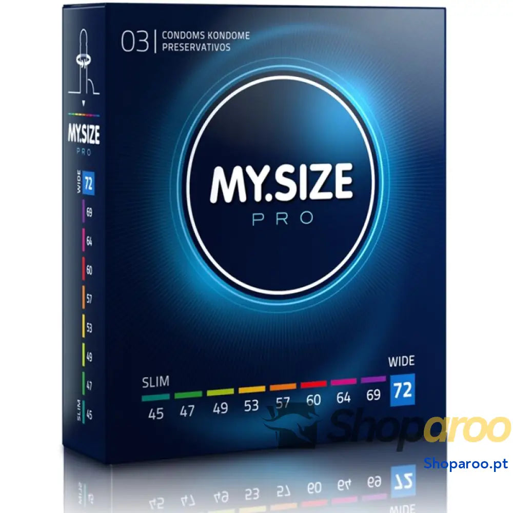 MY SIZE - PRO PRESERVATIVOS 72 MM 3 UNIDADES