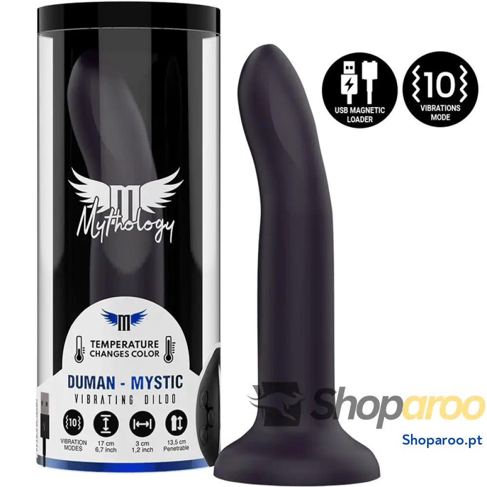 MYTHOLOGY DUMAN MYSTIC DILDO M VIBRADOR COMPATÍVEL COM A TECNOLOGIA WATCHME WIRELESS