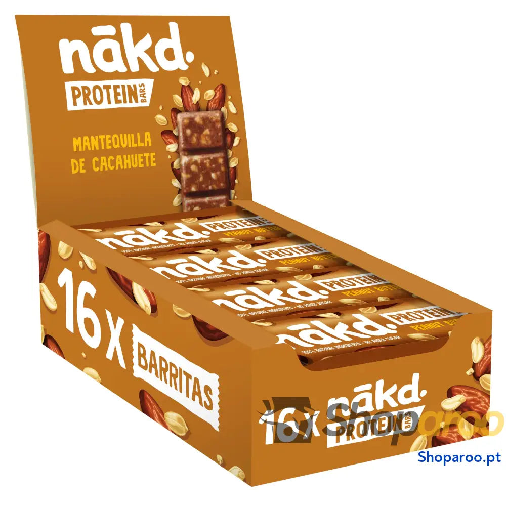 Barras protetoras Nākd Protein Cacau Avelã veganas com certificação kosher