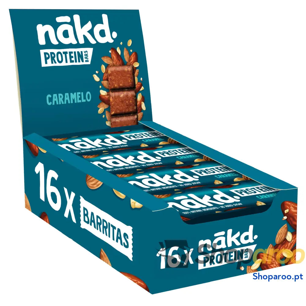 Barras protetoras Nākd Protein Cacau Avelã veganas com certificação kosher