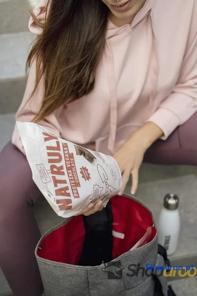 NATRULY Proteína Vegana BIO Chocolate 81% 100% Natural Sem Açúcar Glúten Lactose Soja 350g