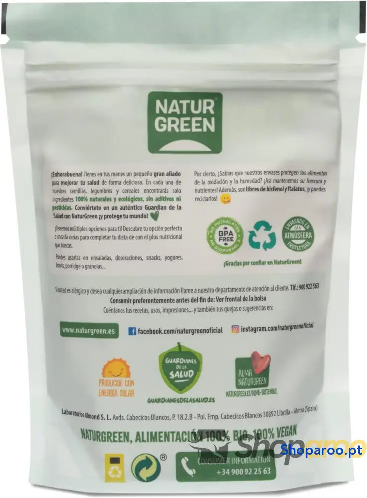 NaturGreen Chlorella em Pó Alga Verde Unicelular Elimina Toxinas 165g