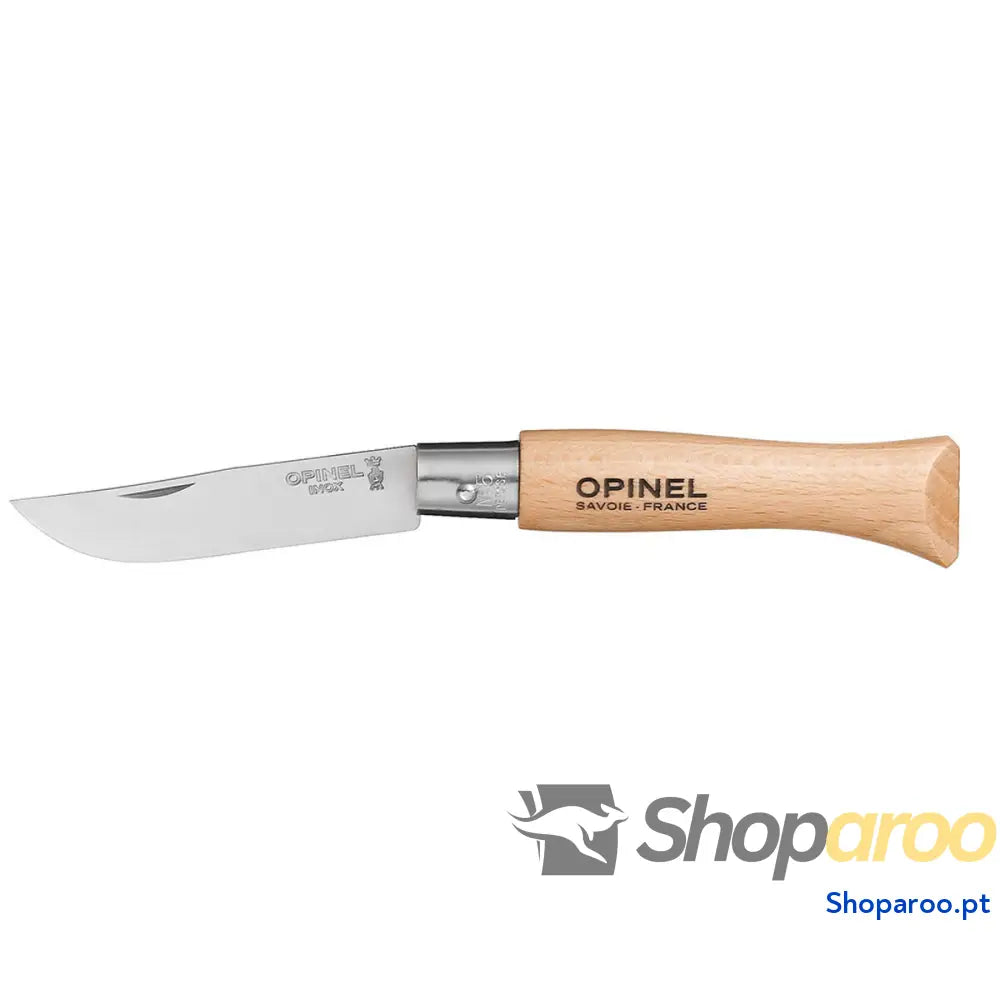 Navalha Opinel Nº5 Aço inoxidável madeira de faia 6 cm