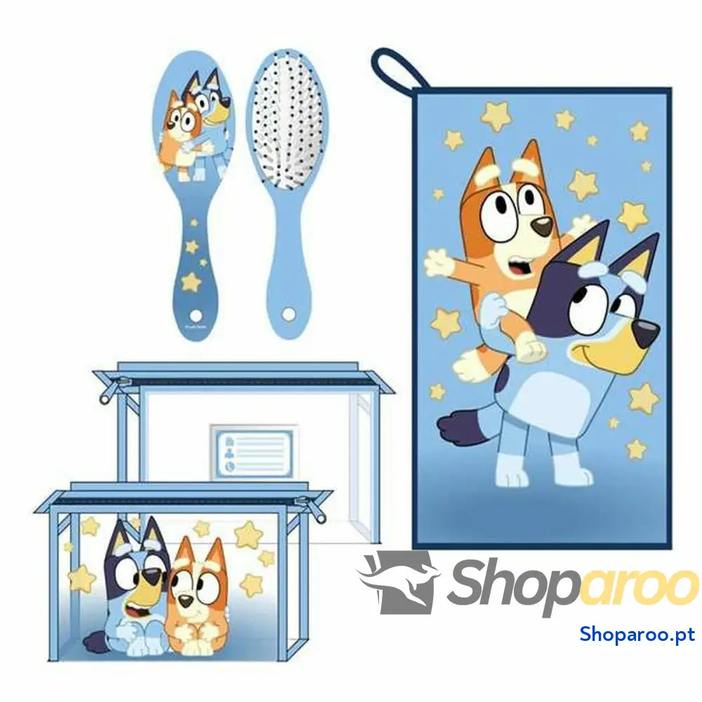 Nécessaire Com Acessórios Bluey Azul 17 x 15 x 23 cm 3 Peças