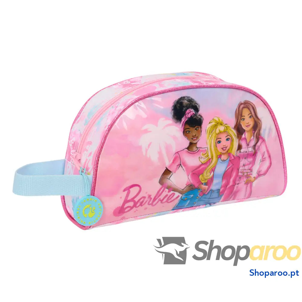 Nécessaire de Viagem Barbie Painterly Cor de Rosa Azul celeste 26 x 16 x 9 cm