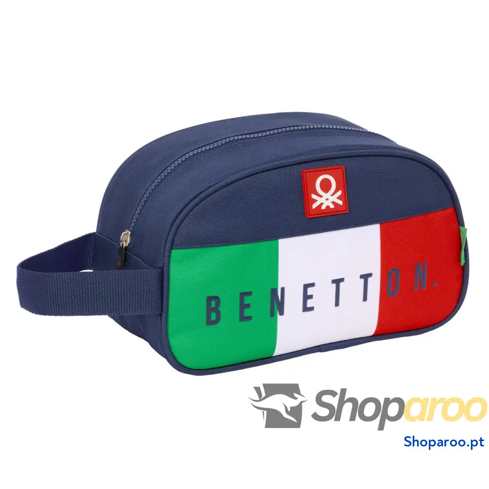 Nécessaire de Viagem Benetton Flag Azul Marinho 26 x 15 x 12 cm