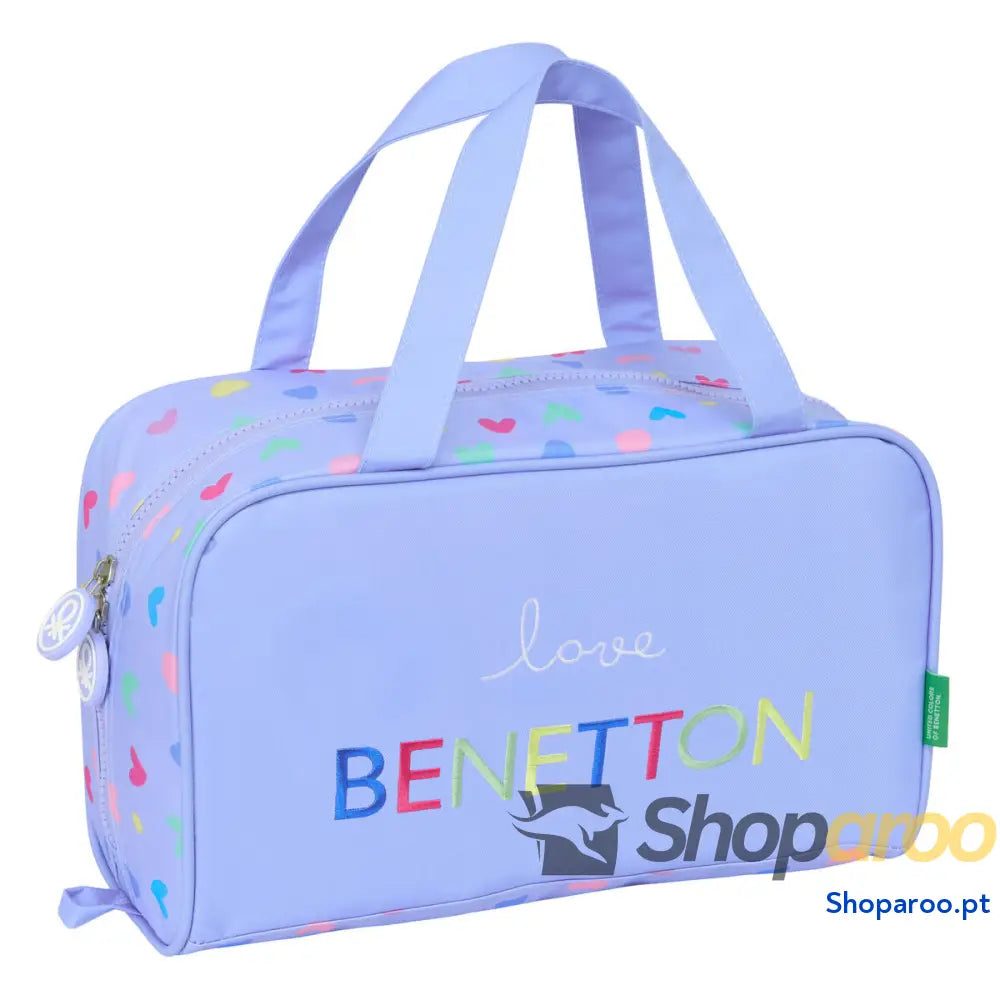 Nécessaire de Viagem Benetton Lila Lilás 31 x 14 x 19 cm