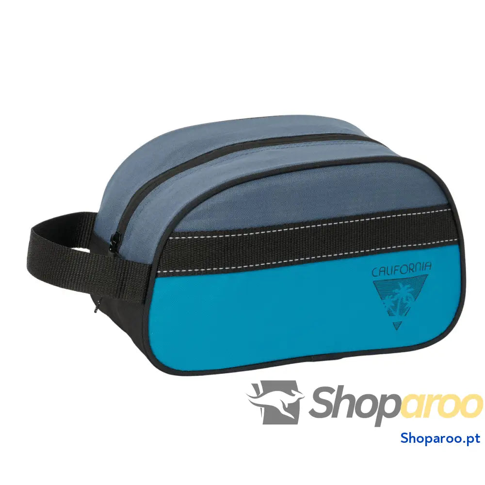 Nécessaire de Viagem BlackFit8 California Azul Preto Reciclável 26 x 15 x 12 cm