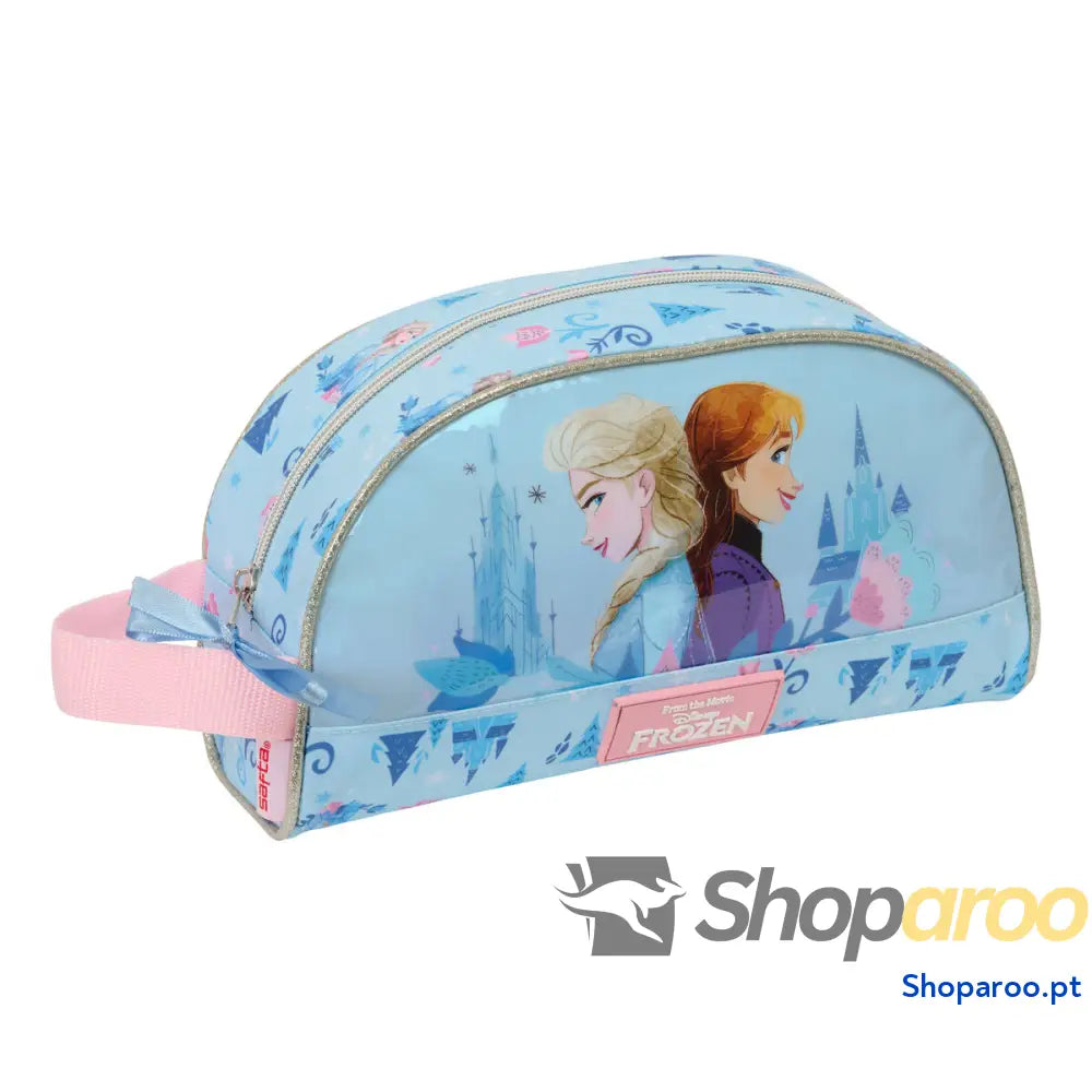 Nécessaire de Viagem Frozen Ice magic Azul Claro 26 x 16 x 9 cm