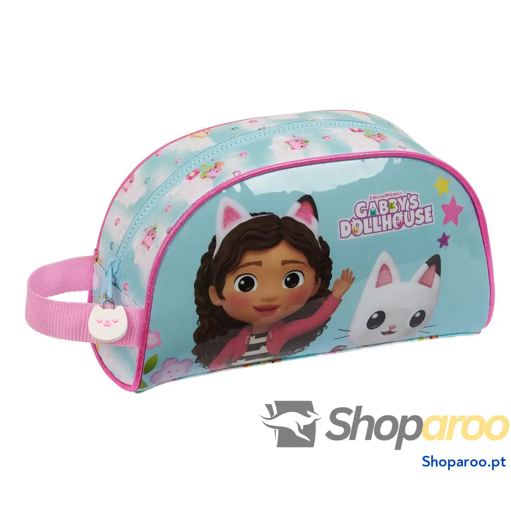 Nécessaire de Viagem Gabby's Dollhouse Azul Poliéster 300D 26 x 16 x 9 cm