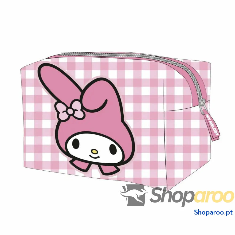 Nécessaire de Viagem Hello Kitty Cor de Rosa 100 % Poliuretano 7,5 x 10 x 18 cm