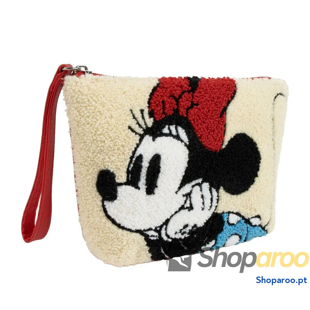 Nécessaire de Viagem Minnie Mouse Cor de Rosa 100 % poliéster 22 x 14 x 6 cm