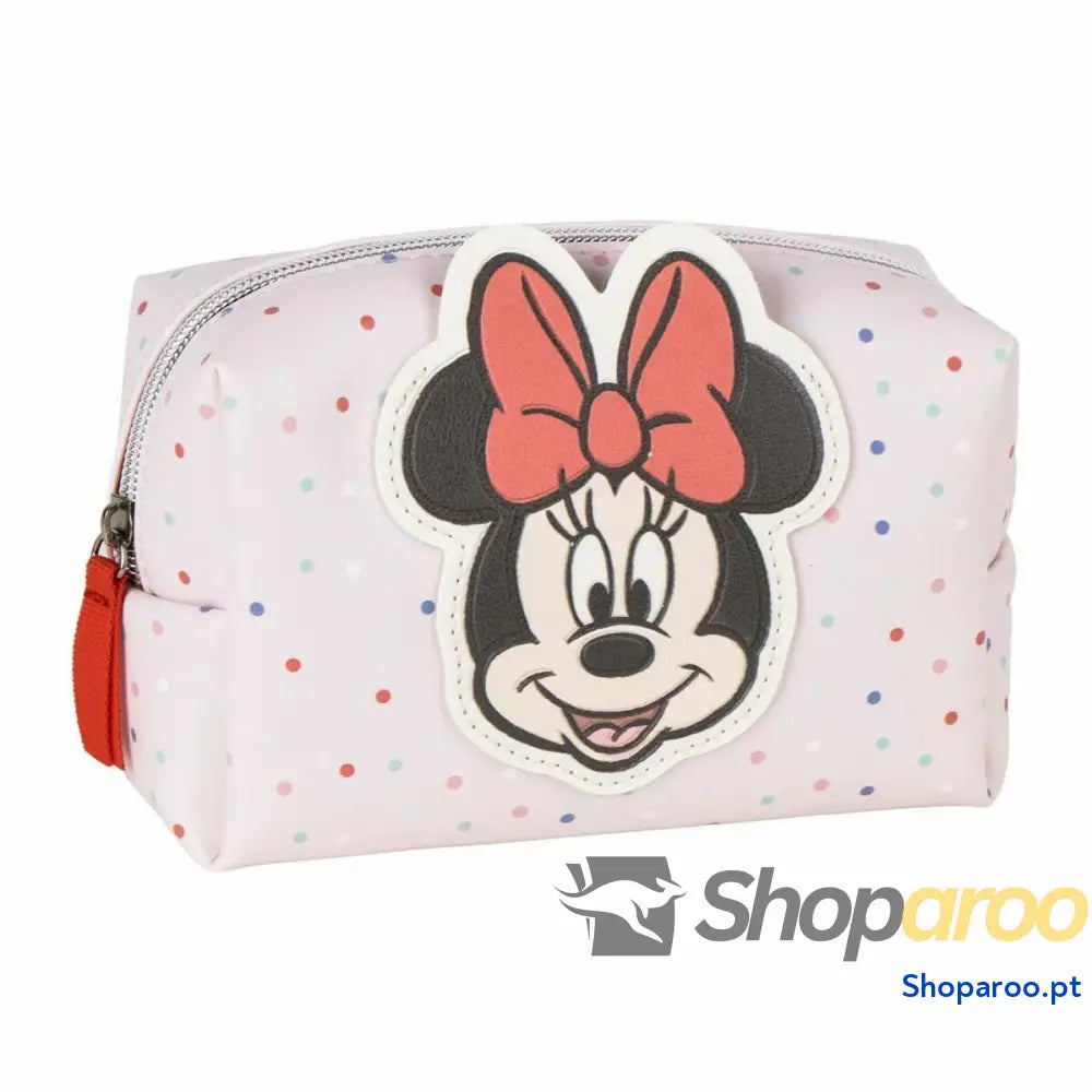 Nécessaire de Viagem Minnie Mouse Cor de Rosa 100 % Poliuretano 28 x 10 x 17,5 cm