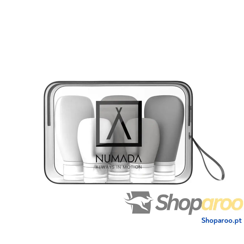Nécessaire de Viagem Numada Transparente PVC Silicone 20 x 6,5 x 13,5 cm