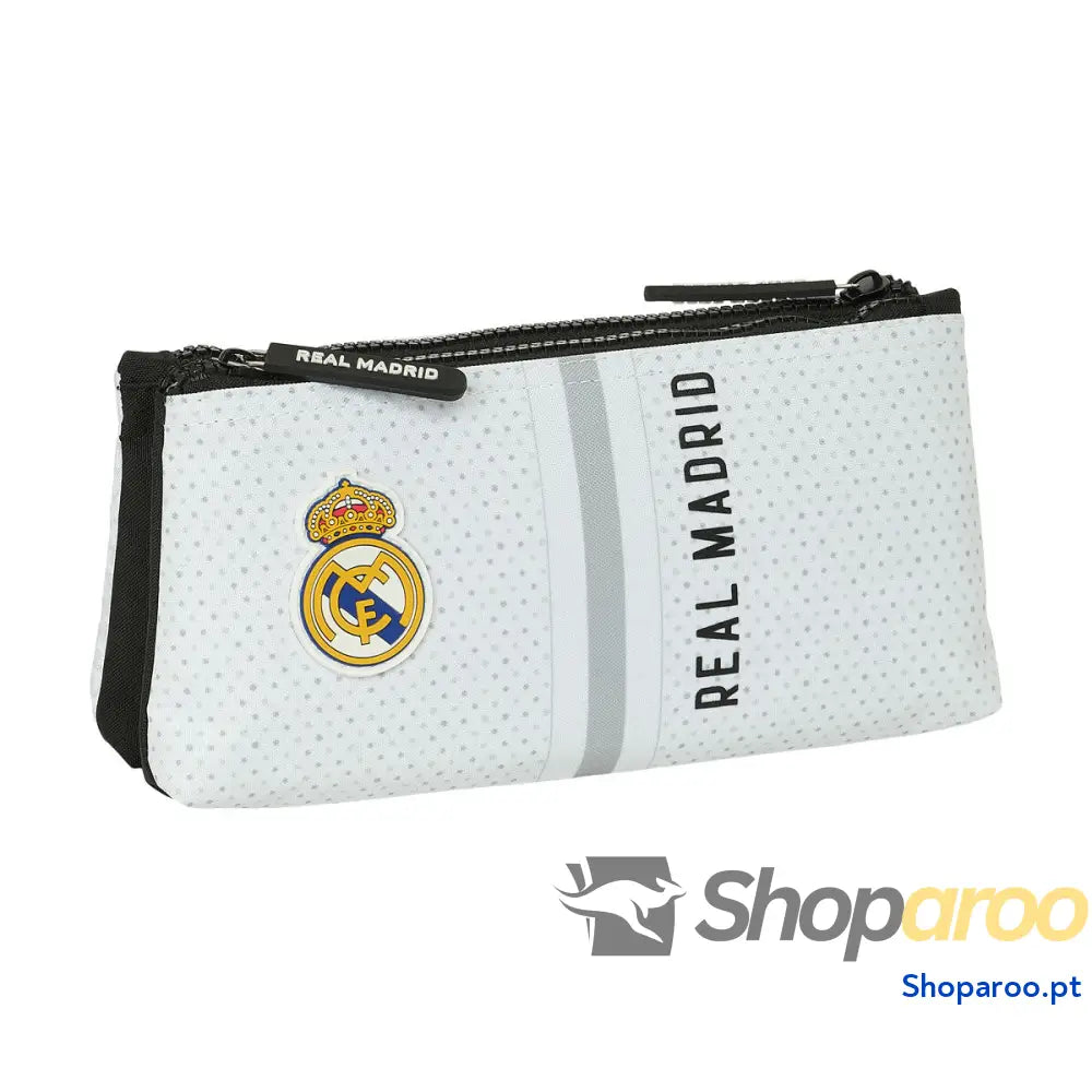 Nécessaire de Viagem Real Madrid C.F. Branco Cinzento Desportivo 22 x 10 x 8 cm