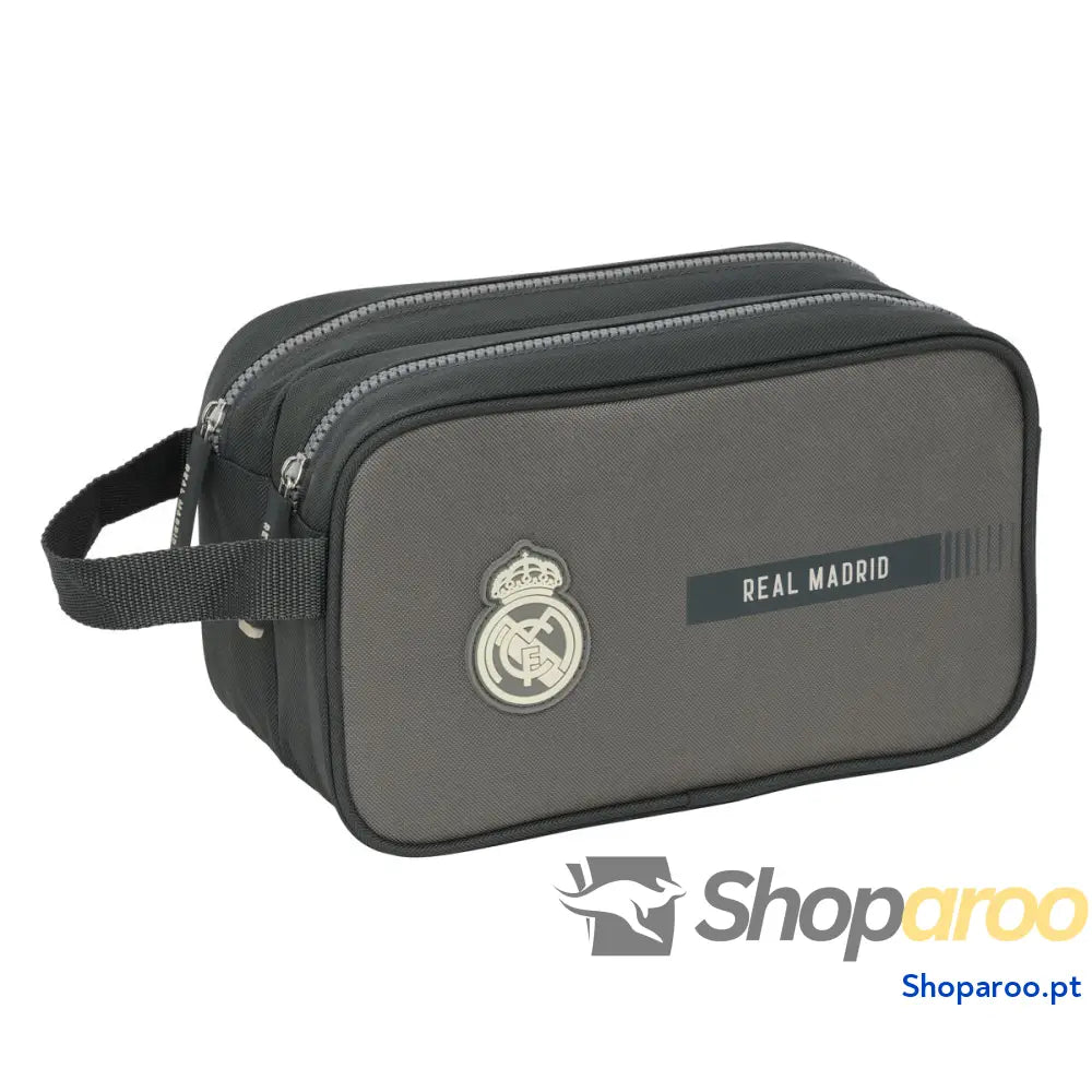 Nécessaire de Viagem Real Madrid C.F. Cinzento Desportivo 26 x 15 x 12.5 cm