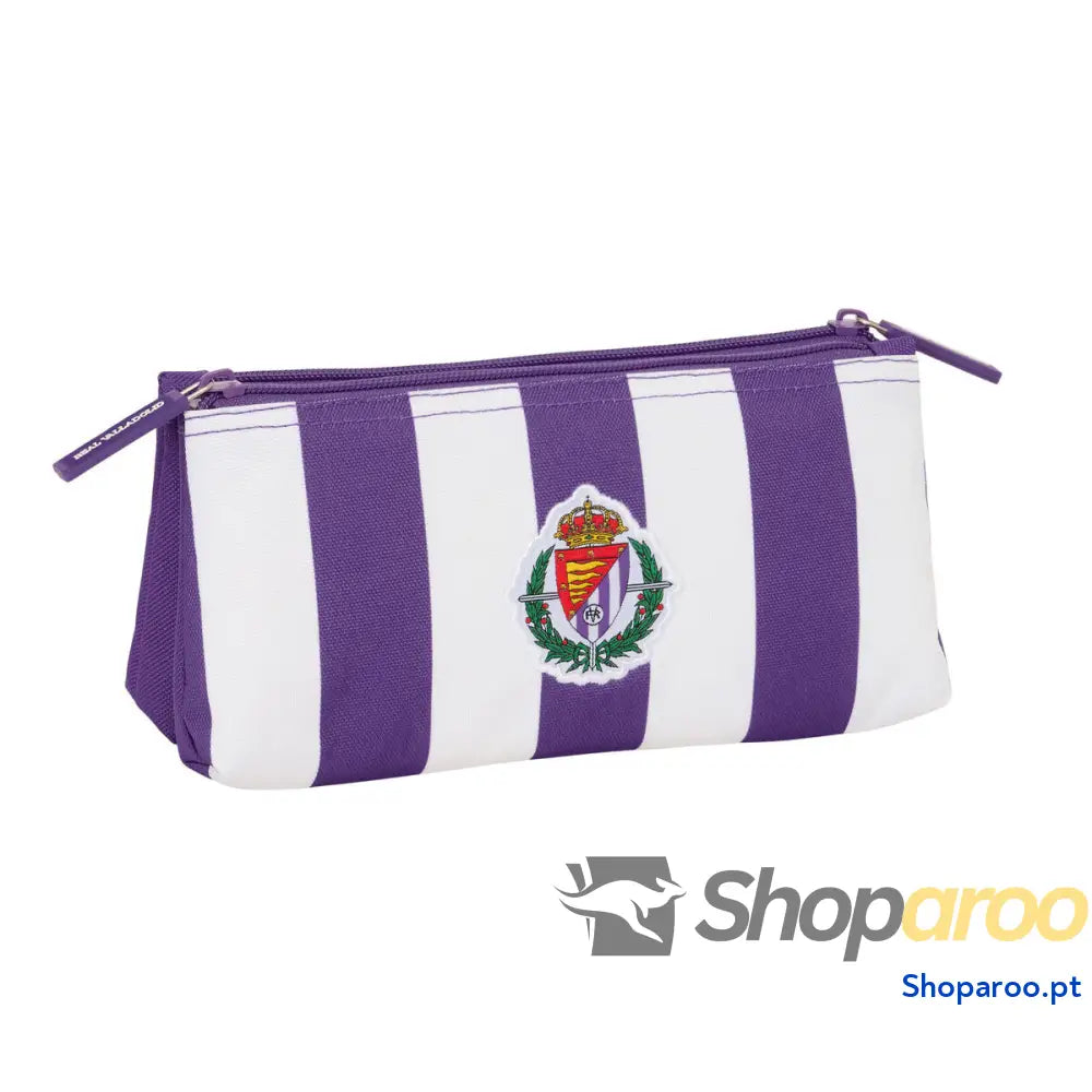Nécessaire de Viagem Real Valladolid C.F. Branco Roxo Desportivo 22 x 10 x 8 cm