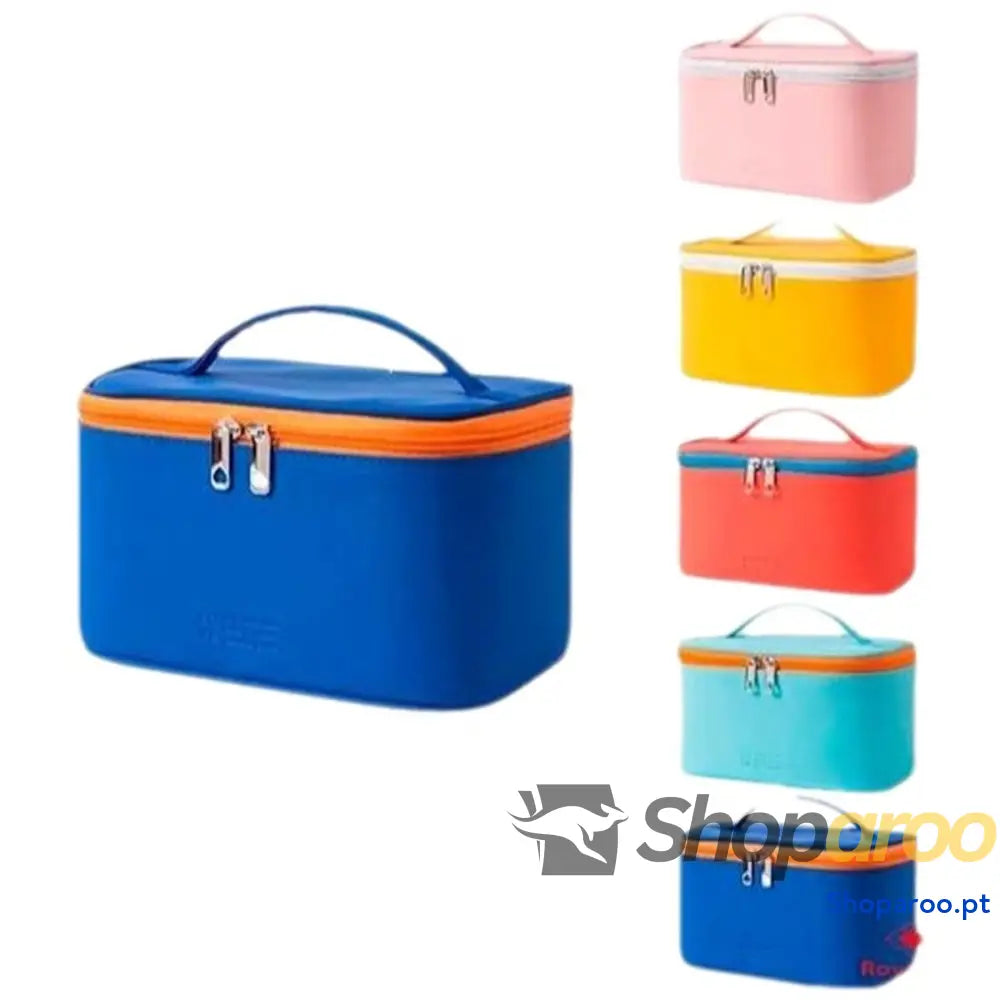 Nécessaire de Viagem Roymart Colors Love Multicolor 24 x 14 x 12 cm Com pega