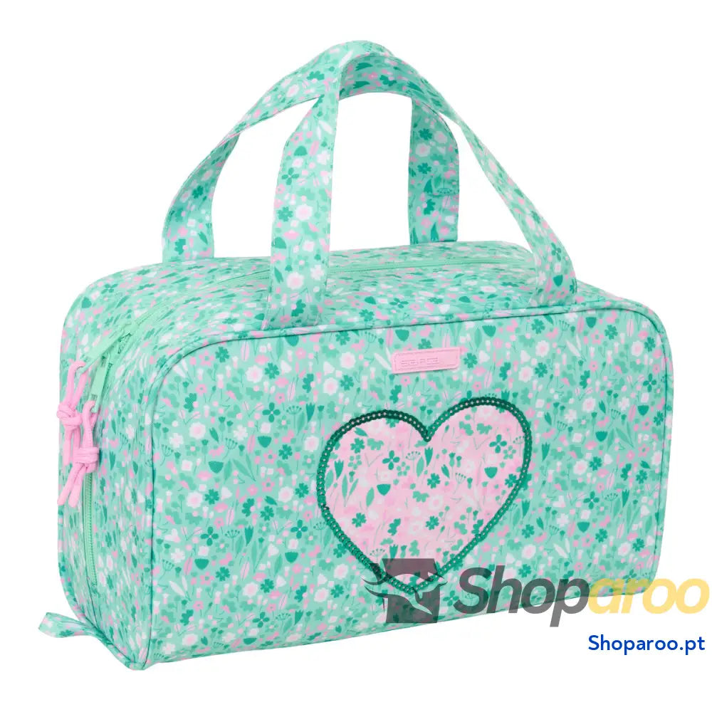 Nécessaire de Viagem Safta Cuore Menta 31 x 14 x 19 cm