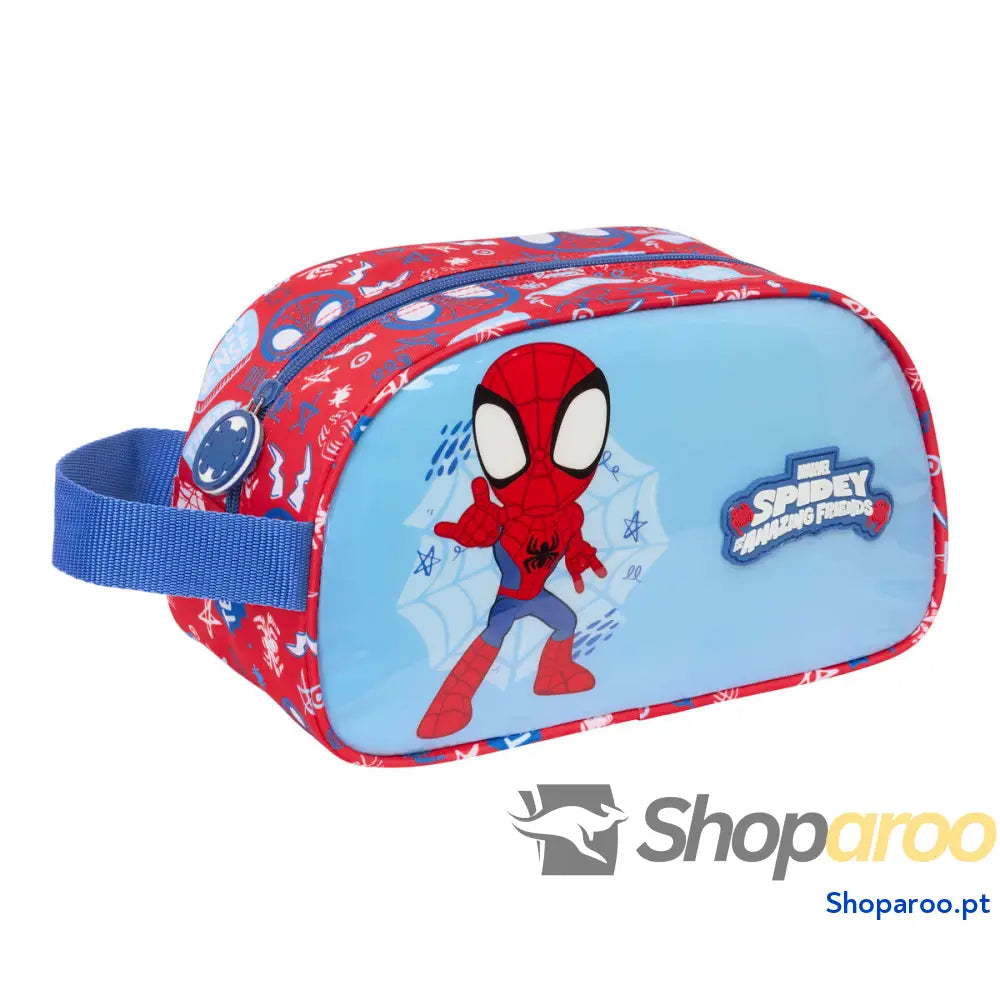 Nécessaire de Viagem Spider-Man Rescue Azul Vermelho 26 x 15 x 12 cm