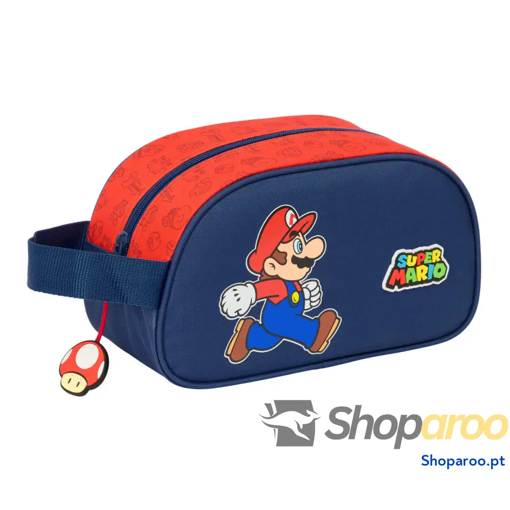 Nécessaire de Viagem Super Mario Trick Vermelho Azul escuro 26 x 15 x 12 cm