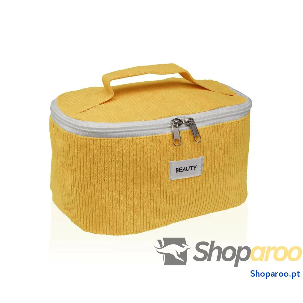 Nécessaire de Viagem Versa Amarelo 12 x 12 x 20 cm
