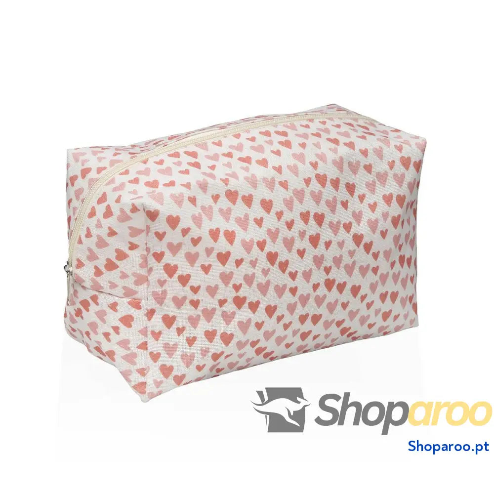 Nécessaire de Viagem Versa Amore Corações 12 x 16 x 24 cm