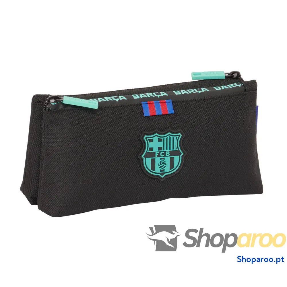 Nécessaire Escolar F.C. Barcelona Preto Desportivo 22 x 10 x 8 cm