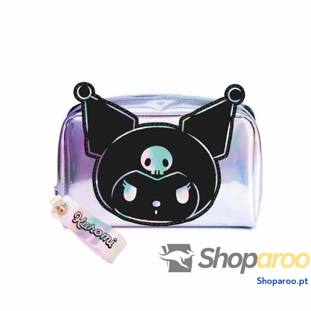 Nécessaire Infantil Hello Kitty Kuromi  Lilás 18,0 x 11,0 x 8,5 cm