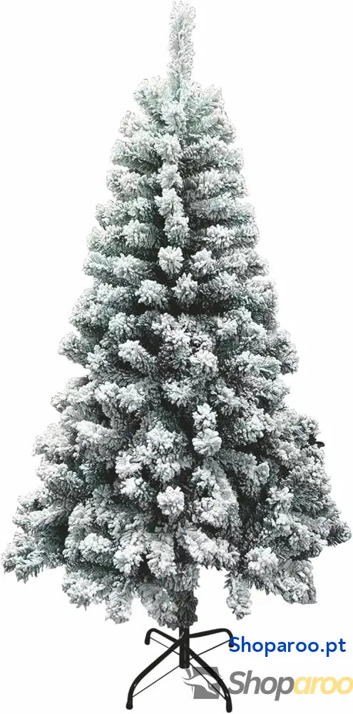 New Sestriere Santa’s House Árvore de Natal com neve 450 ramos 150 cm altura