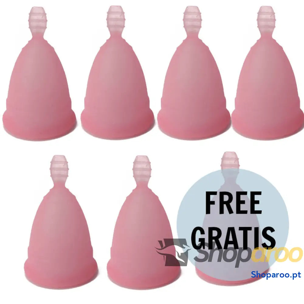 NINA KIKÍ - COPO MENSTRUAL ROSA TAMANHO S 6 + 1 GRTIS