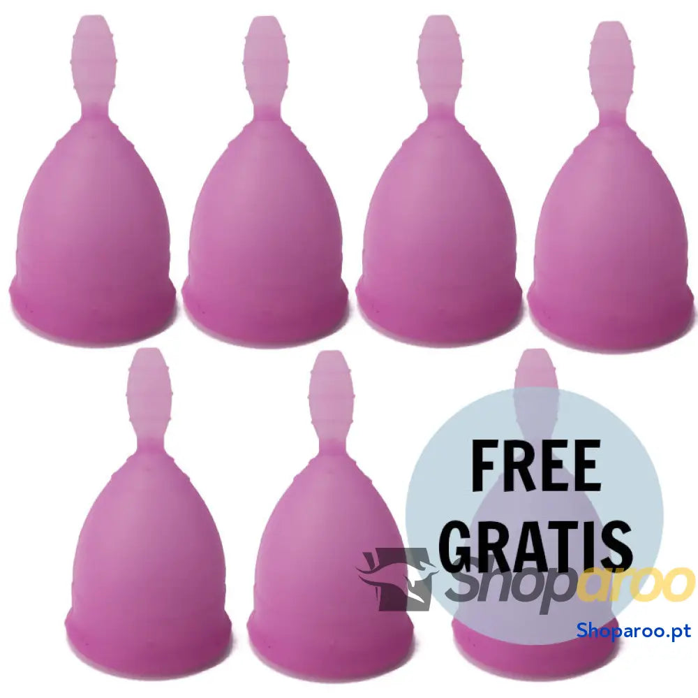 NINA KIKÍ - COPO MENSTRUAL ROXO TAMANHO L 6 + 1 GRTIS