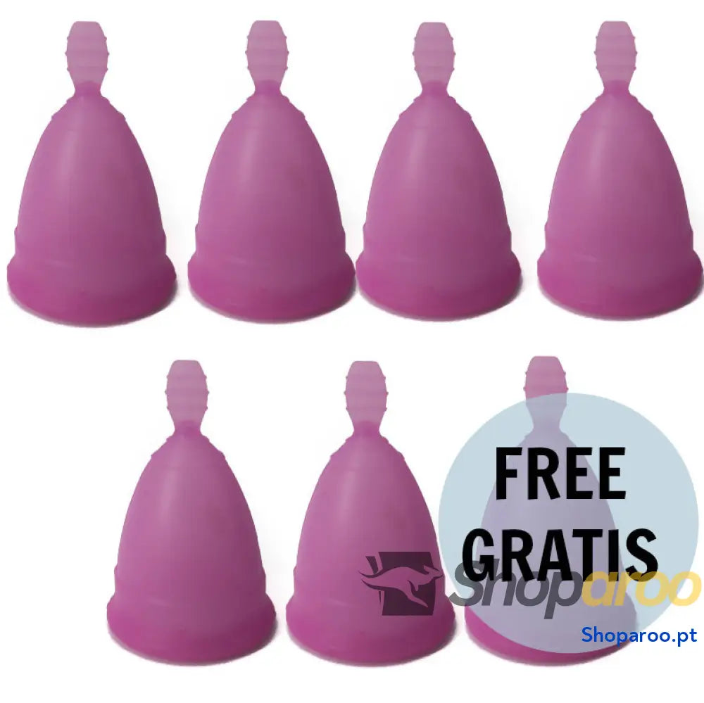 NINA KIKÍ - COPO MENSTRUAL ROXO TAMANHO S 6 + 1 GRTIS