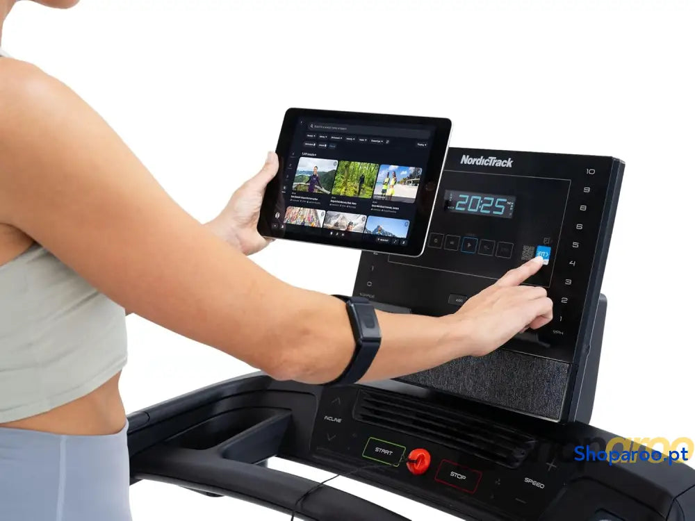 NordicTrack T Series: Passadeiras de corrida ideais para uso doméstico fita caminhar com inclinação Bluetooth ativado