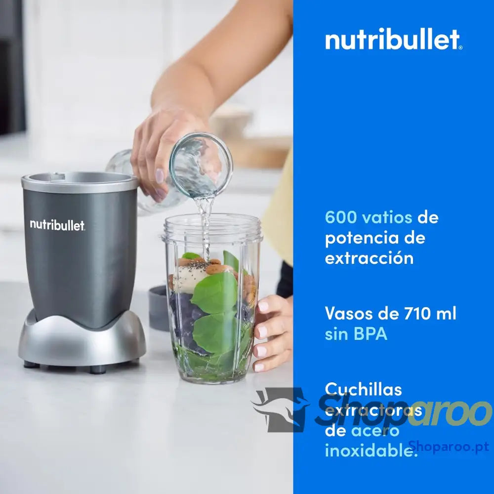 Batedeira pessoal Nutribullet batedeira multifuncional e liquidificador 600 W de potência NB603DG pacote básico