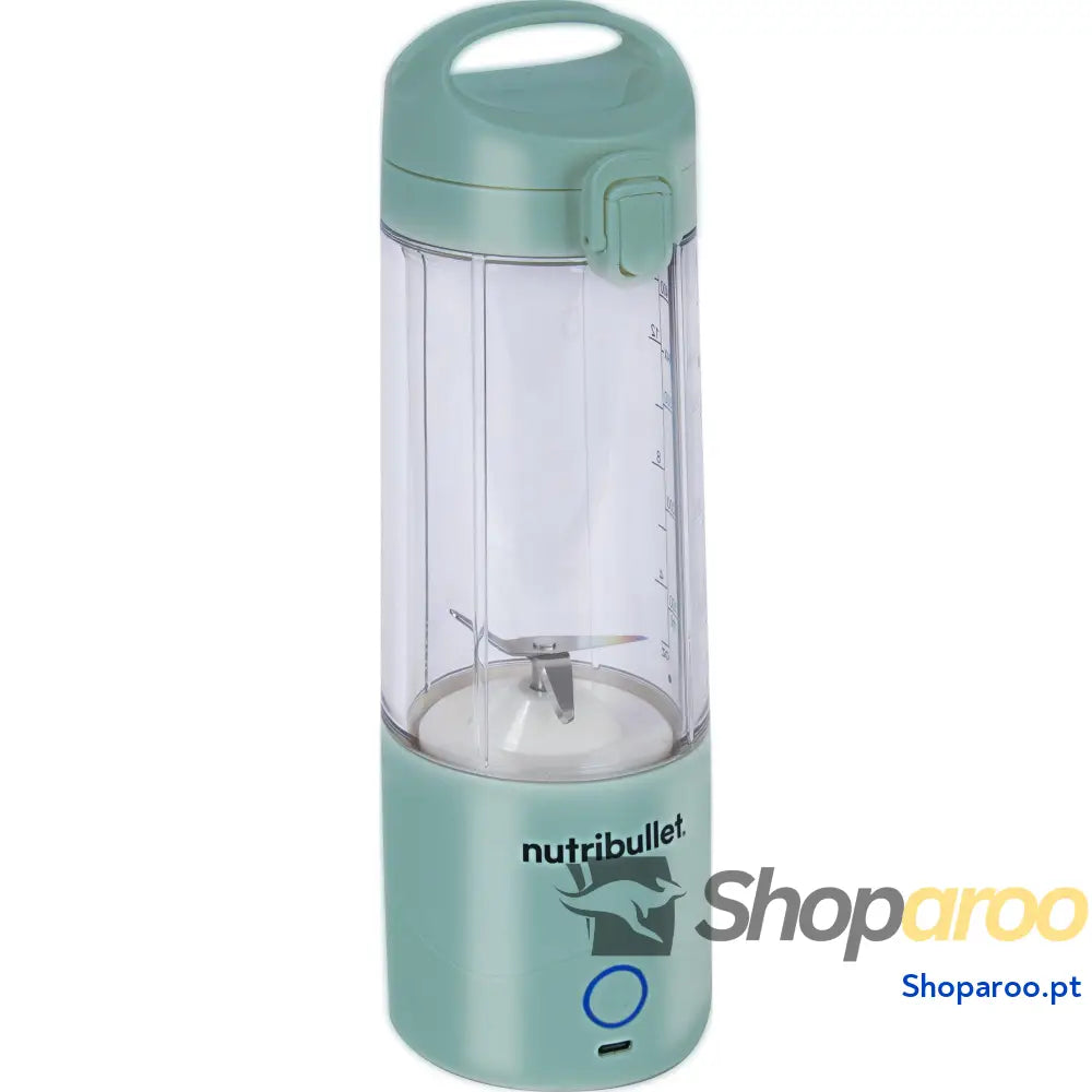 Liquidificadora pessoal portátil e leve elétrica multifuncional copos de 475 ml carregador USB C azul marinho NBP003NBL