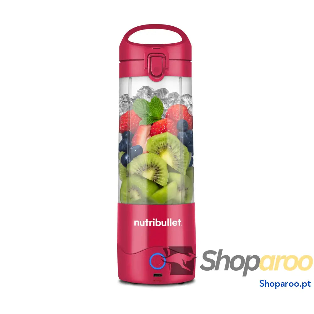 Liquidificadora pessoal portátil e leve elétrica multifuncional copos de 475 ml carregador USB C azul marinho NBP003NBL