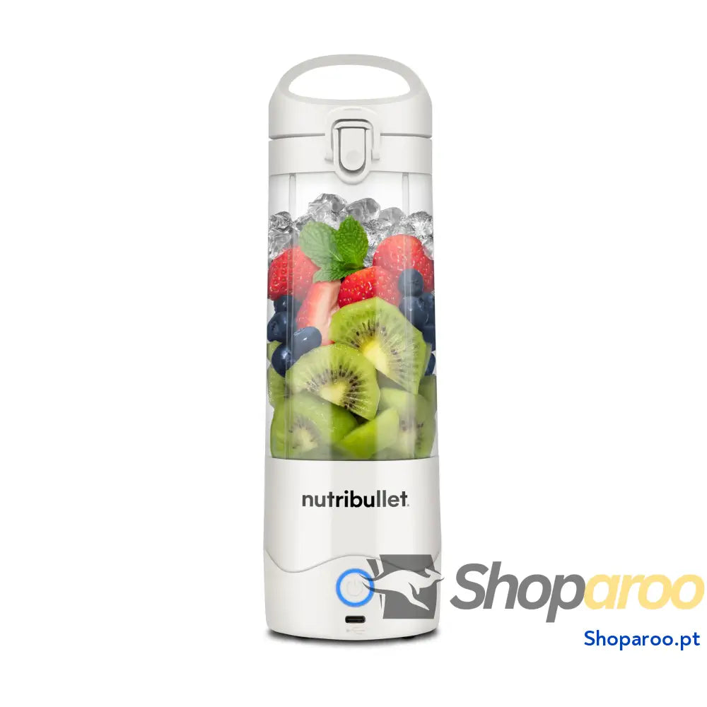 Liquidificadora pessoal portátil e leve elétrica multifuncional copos de 475 ml carregador USB C azul marinho NBP003NBL