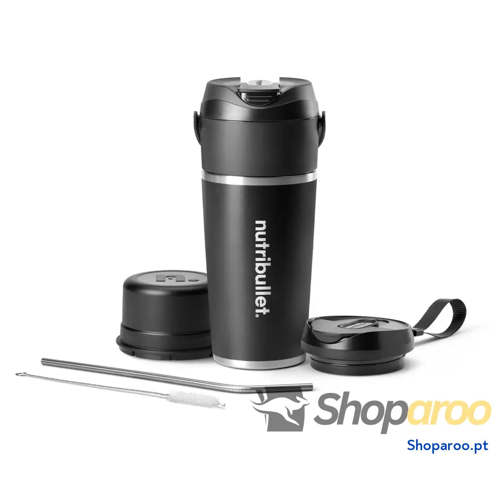 Liquidificadora pessoal portátil e leve elétrica multifuncional copos de 475 ml carregador USB C azul marinho NBP003NBL