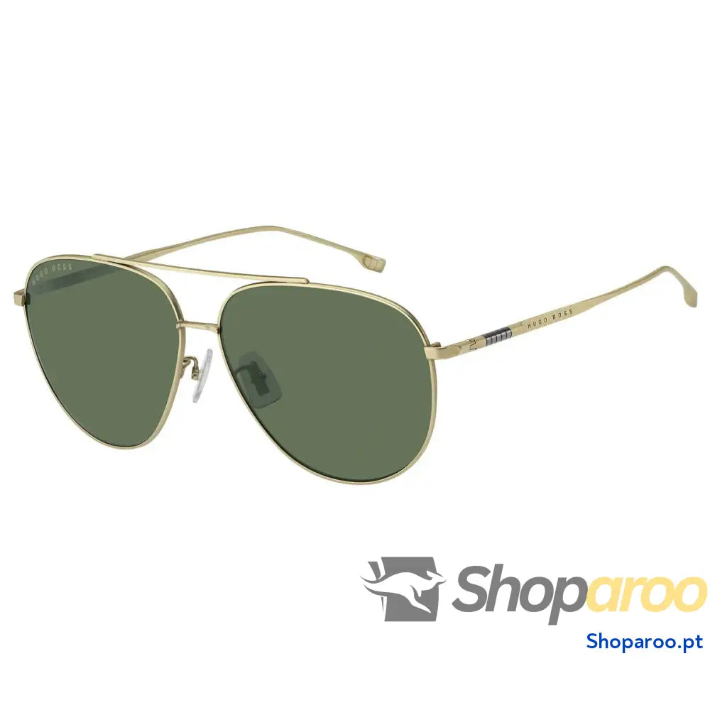 Óculos escuros masculinos Hugo Boss 1296FS-AOZQT Dourado ø 63 mm