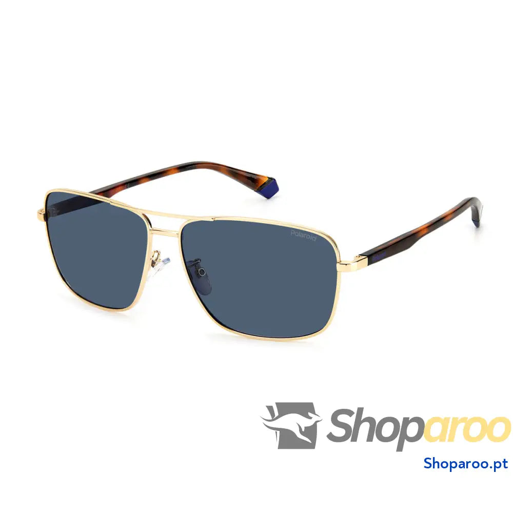 Óculos escuros masculinos Polaroid PLD-2119-G-S-J5G-C3 Dourado Ø 61 mm