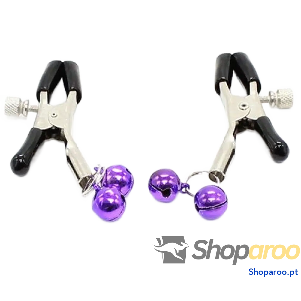 OHMAMA FETICHE - Grampos DE BICO COM SINO LILAC