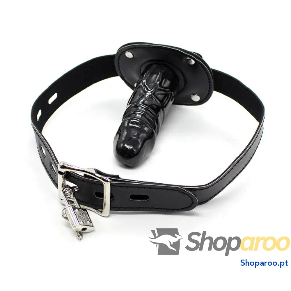 OHMAMA FETISH - TPE PÊNIS GAG COM CADEADO L
