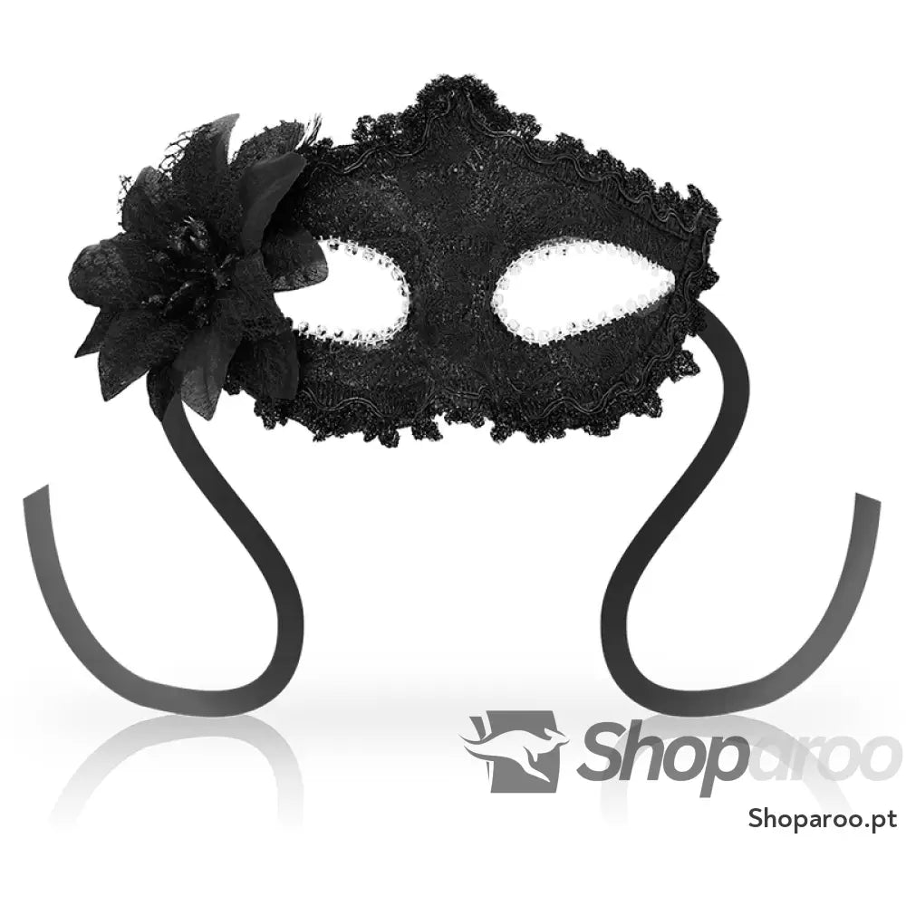 OHMAMA - MSCARAS ANTIZAZ FLOR LATERAL ESTILO VENEZIANO - PRETO