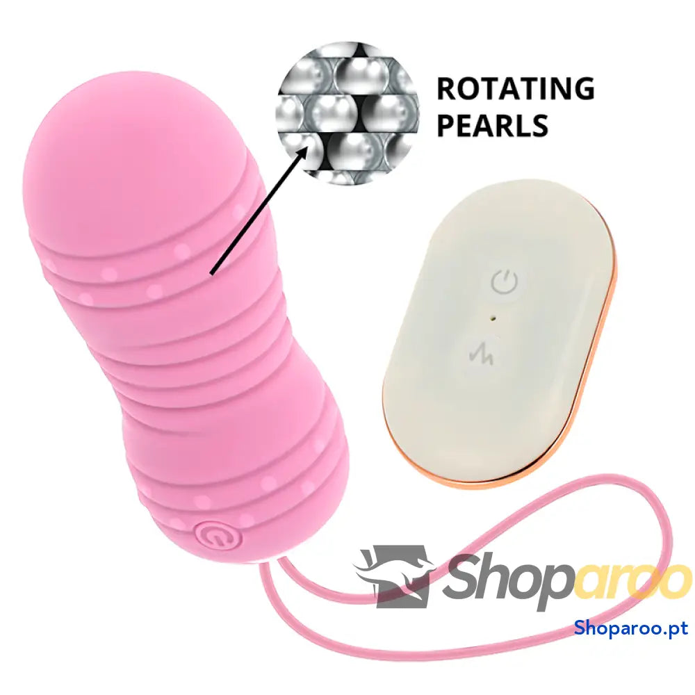 OHMAMA OVO DE CONTROLE REMOTO 7 MODOS ROTAÇÃO ROSA