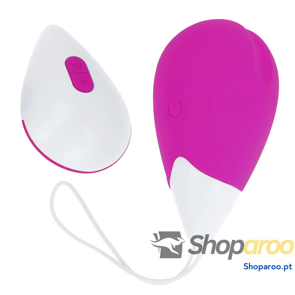 OHMAMA - OVO VIBRANTE 10 MODOS LILÁS E BRANCO
