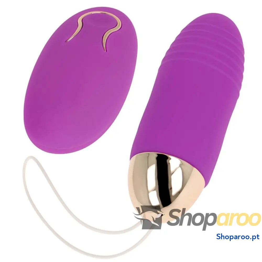 OHMAMA - OVO VIBRANTE COM CONTROLE REMOTO 10 VELOCIDADES ROXO