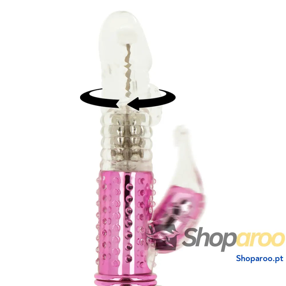 OHMAMA - VIBRADOR COM FUNÇÃO DE ROTAÇÃO E ESTIMULADOR DE CLITÓRIS